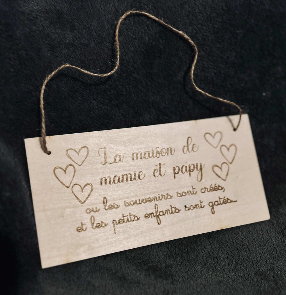 Pancarte "Chez Mamy & Papy"